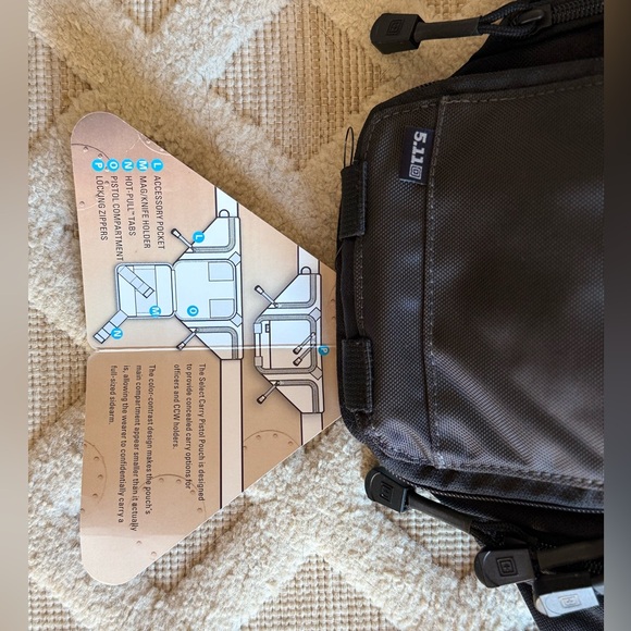 5.11 Tactical Select Carry Pistol Pouch in Charcoal/Black, Style 58604 Hunting - Picture 12 of 15